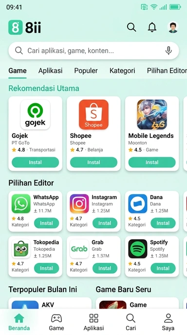 Temukan Aplikasi Populer & Kanal Uji di 8ii—Solusi Unduhan Terpercaya