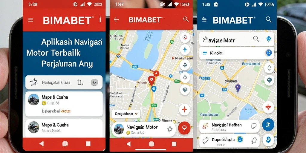 Tampilan antarmuka BIMABET yang user-friendly untuk navigasi motor.