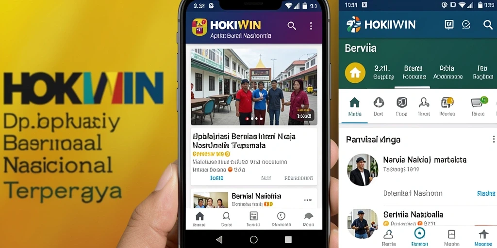 Tampilan antar muka aplikasi HOKIWIN yang informatif dan menarik.