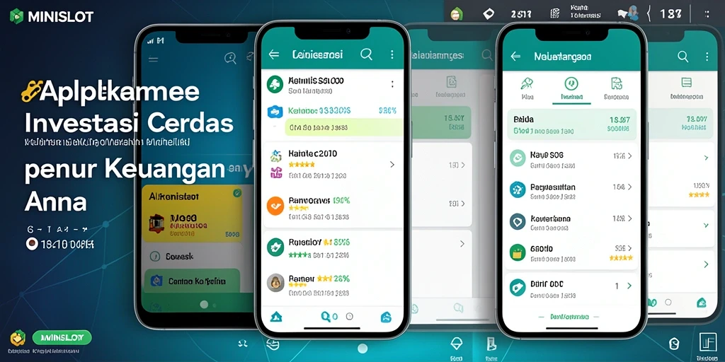 Antarmuka modern dan fungsional aplikasi Investasi MINISLOT.