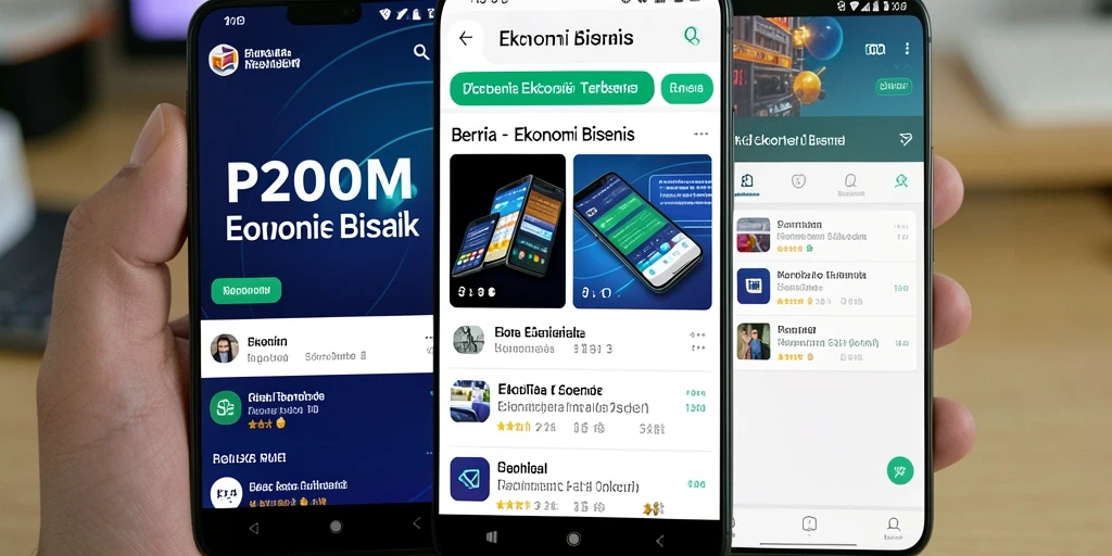 Tampilan antarmuka P200M yang modern dan informatif.