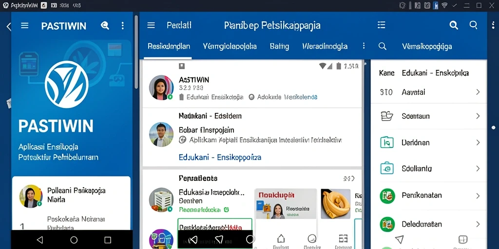 Tampilan antarmuka PASTIWIN yang modern dan intuitif.