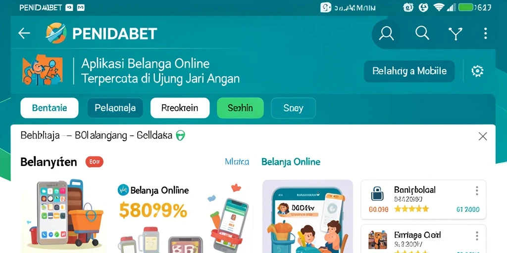 Antarmuka aplikasi PENIDABET yang intuitif dan menarik.
