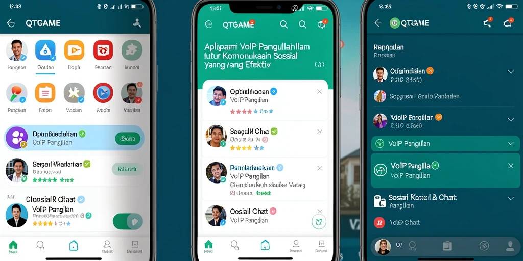 Antarmuka pengguna QTGAME yang sederhana dan fungsional.